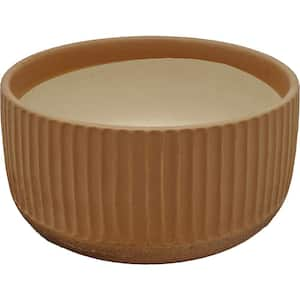 7 in. Ceramic Dual Tone Planter Pot (Camel)