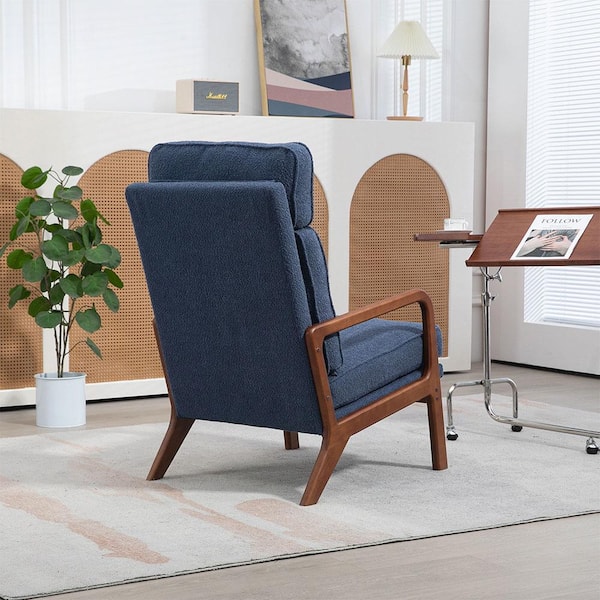 Misopily 2 in 1 Navy Blue Wood Convertible Indoor/Outdoor