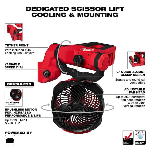 Milwaukee M18 18-Volt Lithium-Ion Brushless Cordless Scissor Lift