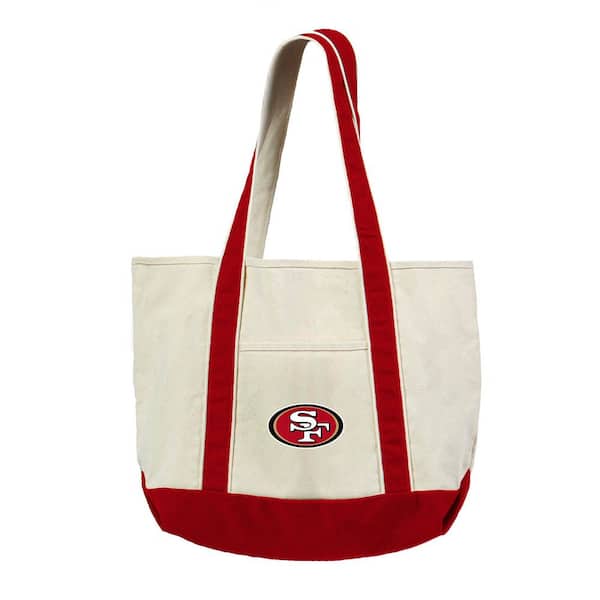 San Francisco 49ers NFL Canvas Tote Bag with Colored Strap