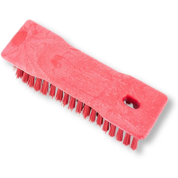 8.5 in. Short-Handled Scrub Brush with Non-Scratch Soft Bristles