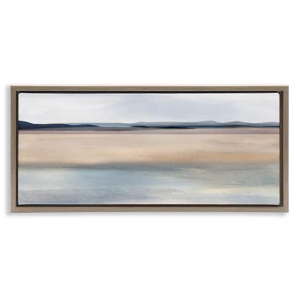 Stupell Industries Fading Ombre Landscape by Charity Henderson Brown Floater Frame Nature Graphic Art Print 11 in. x 25 in.