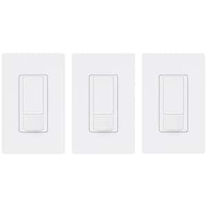 Maestro Motion Sensor Switch with Wallplate, 2 Amp/Single-Pole, White (MS-O2S-3PK-WHW) (3-Pack)