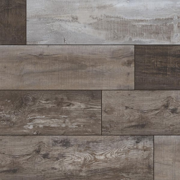 A&A Surfaces Hickory Lake 12 MIL x 9 in. x 60 in. Waterproof Click Lock Luxury Vinyl Plank Flooring (22.44 sq. ft. / case)
