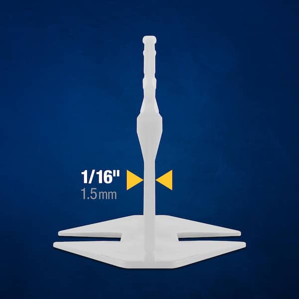 QEP LASH XL White 1/16 in. W Plastic Clip Tile Leveling System 300