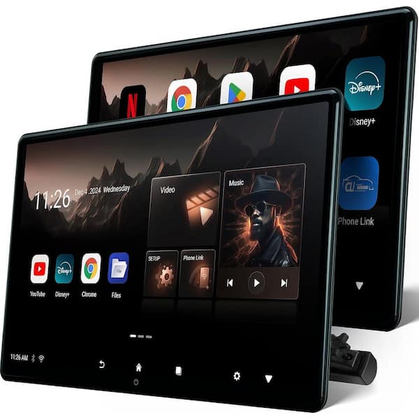 15.6 Inch 4K Android Car Headrest Monitor with Wireless Mirroring