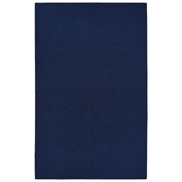 Town Square Navy 5 ft. x 8 ft. Geometric Area Rug