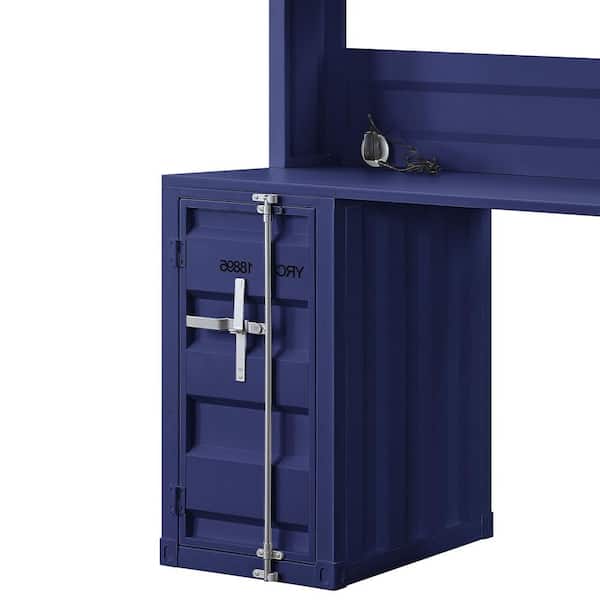 Acme Furniture 47 in. Rectangular Blue 1 Drawer Writing Desks with