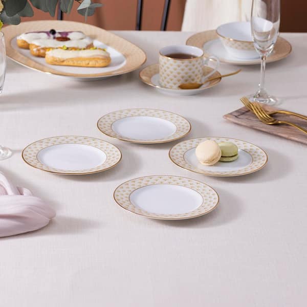 Noritake Trocadero Gold 6.50 in. (Gold) Porcelain Bread and Butter Noritake Trocadero Gold 6.50 in. (Gold) Porcelain Bread and Butter