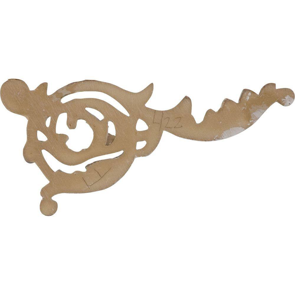 Primed Polyurethane Leaf Scroll Architectural Onlay