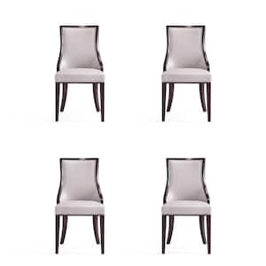 Grand Light Grey Faux Leather Dining Side Chair (Set of 4)