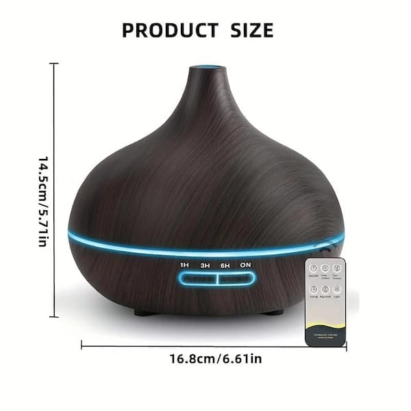 Essential Oil Diffuser, 300ml Oil Diffuser with 4 Timer, Aromatherapy  Diffuser with Auto Shut-Off Function, Cool Mist Humidifier BPA-Free for  Bedroom Home 