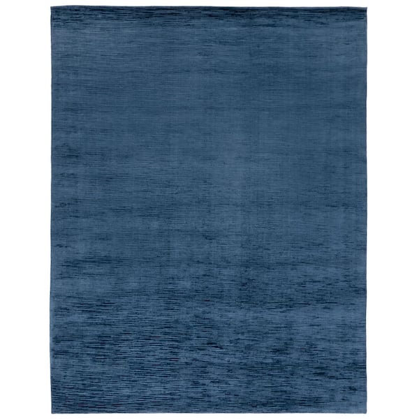 Mirage 8 ft. x 10 ft. Navy Striated Area Rug
