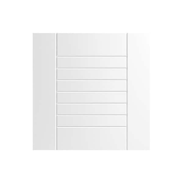 WeatherStrong Tampa 13 in. W x 0.75 in. D x 13 in. H White Cabinet Door Sample Shell White Matte