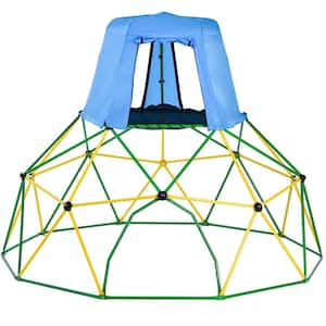 10 ft. Green Climbing Dome with Canopy and Playmat, Rust and UV Resistant Steel