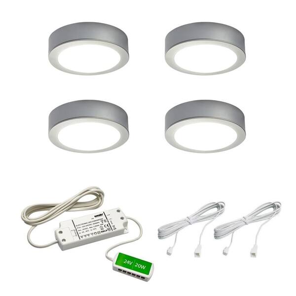 Sensio 3-Watt LED Warm White Puck Kit (4-Pack)