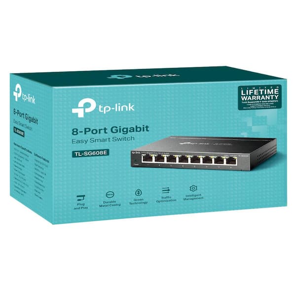 TP-Link 24 Port Gigabit Ethernet Switch | Desktop or Rackmount | Lifetime  Protection | Plug & Play | Shielded Ports | Sturdy Metal | Fanless Quiet 