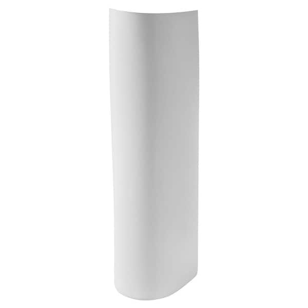 Evolution Vitreous China Bathroom Sink Leg for Pedestal Sink 7 in. W x 6.25 in. D in White