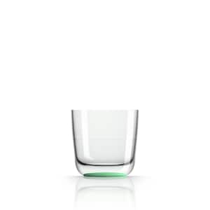 Marc Newson Non-slip Forever-unbreakable 10 oz. Whisky/Stemless-wine Tritan with Green glow Non-Slip Base (2-Pack)