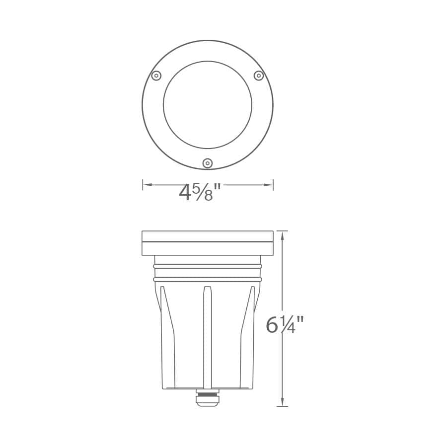 Bronzed Brass LED Inground Light with Adjustable Beam Angle