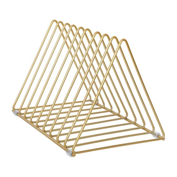 MARTHA STEWART Gold Desk Organizer HHOHD16GLDMS The Home Depot