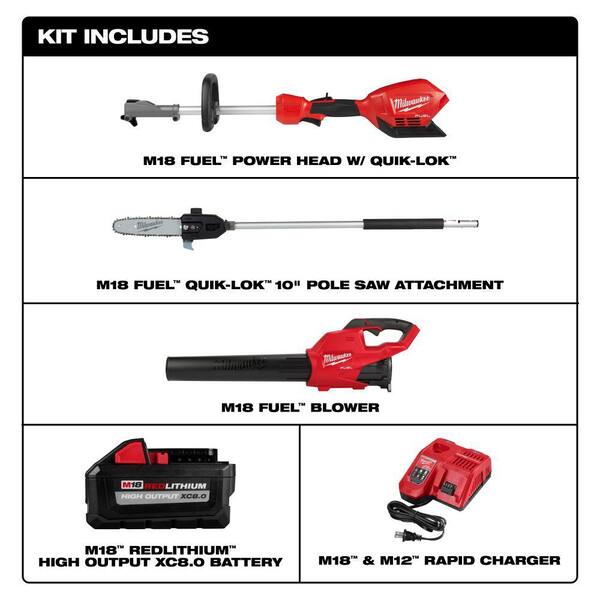 Milwaukee Pole Saw And Blower Combo