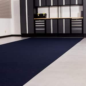 Drip and Dry Absorbent Floor Mat 7.5 W x 14 ft. Blue Vinyl Garage Flooring Roll