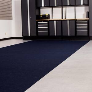 Drip and Dry Absorbent Floor Mat 8.5 W x 24 ft. Blue Vinyl Garage Flooring Roll