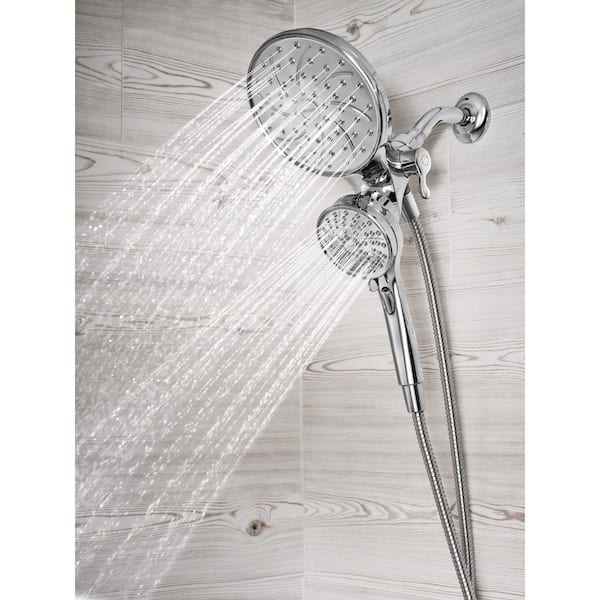 MOEN Brecklyn Single-Handle 6-Spray Tub and Shower Faucet with Magnetix  Rainshower Combo in Chrome 82611 - The Home Depot