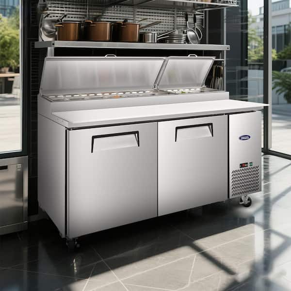 Biscayne Bay 67 in. 20.3 cu. ft. Commercial Pizza Prep Table