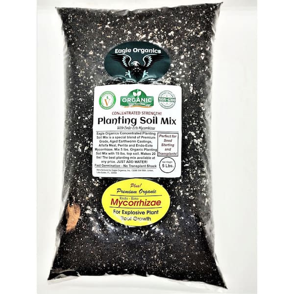 Organic Premium Planting mix. Concentrated Strength. 5 lbs. Makes 20 ...