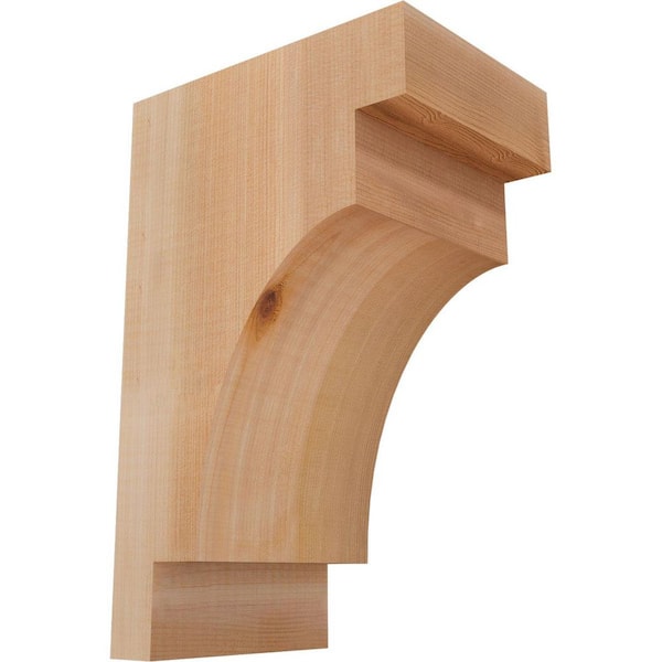Ekena Millwork 5-1/2 in. x 8 in. x 12 in. Western Red Cedar Mediterranean Smooth Corbel