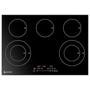 30 in. 5 Elements Ceramic Electric Cooktop in Black with 16 Heating Level (240-Volt/8400-Watt)
