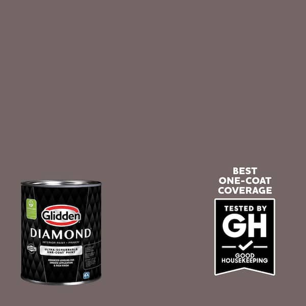 Glidden Diamond 1 qt. PPG1014-6 Eagle Eye Semi-Gloss Interior Paint with Primer