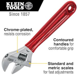 Reversible Jaw 8 in. Chrome Adjustable/Pipe Wrench