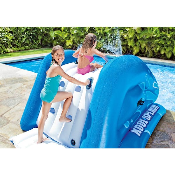 Spash And Play 74”X28” Floating Inflatables Pool Water Lounger Floaty  Pockets