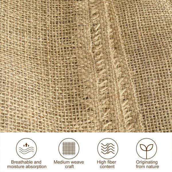 Natural Fiber Premium Quality Jute Hessian Burlap Fabric Roll natural,45  Wide 