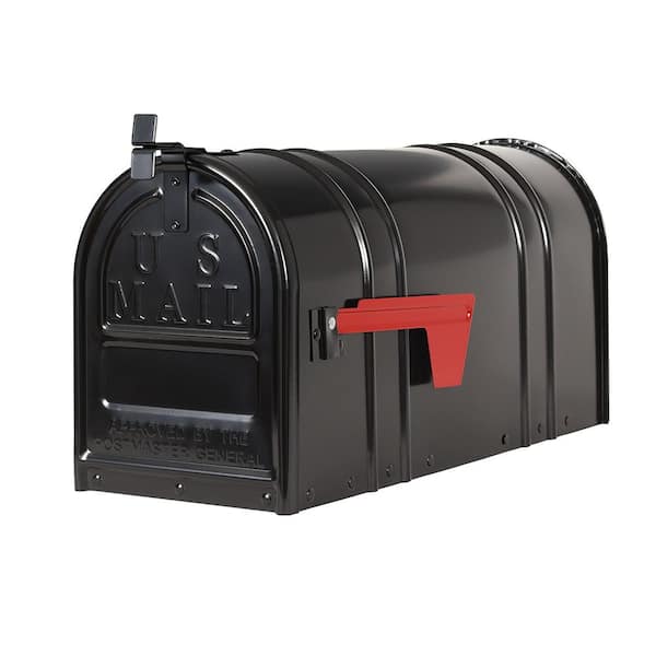 Postal Pro Carlton Post-Mount T2 Mailbox Heavy Duty Steel Construction Black New