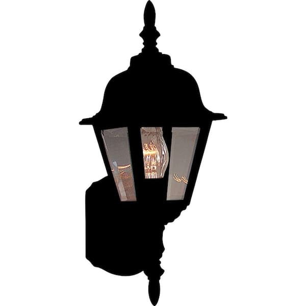 Maxim Lighting Builder Cast 1-Light Black Outdoor Wall Lantern Sconce