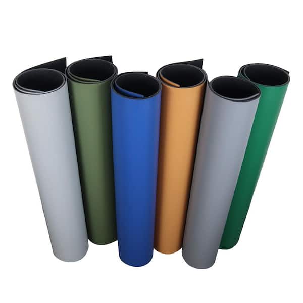 Terra-Flex Grey 48 in. W x 180 in. L Rubber Gym Flooring Roll (1-Piece)