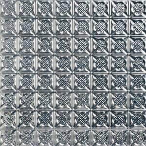 Chain Mail Lacquered Steel 2 ft. x 2 ft. Decorative Tin Style Nail Up Ceiling Tile (24 sq. ft./case)
