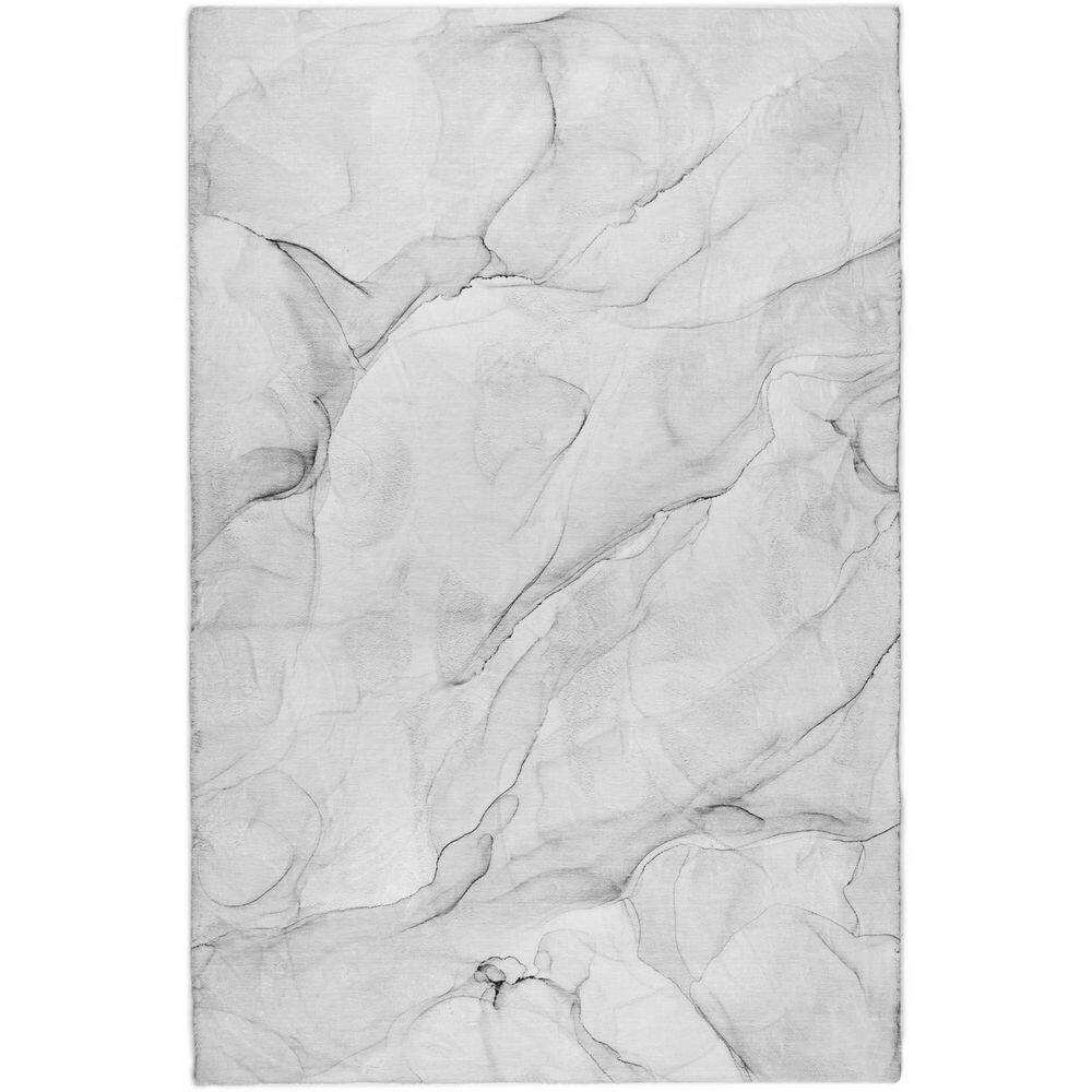 Dream Shag Premium Machine Washable Abstract ADS515 Gray 3 ft. x 5 ft. Area Rug price history on PriceWatchPro