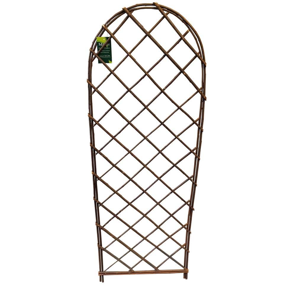 MGP 48 in. H Willow Arc Top Full Trellis WFT-48R - The Home Depot