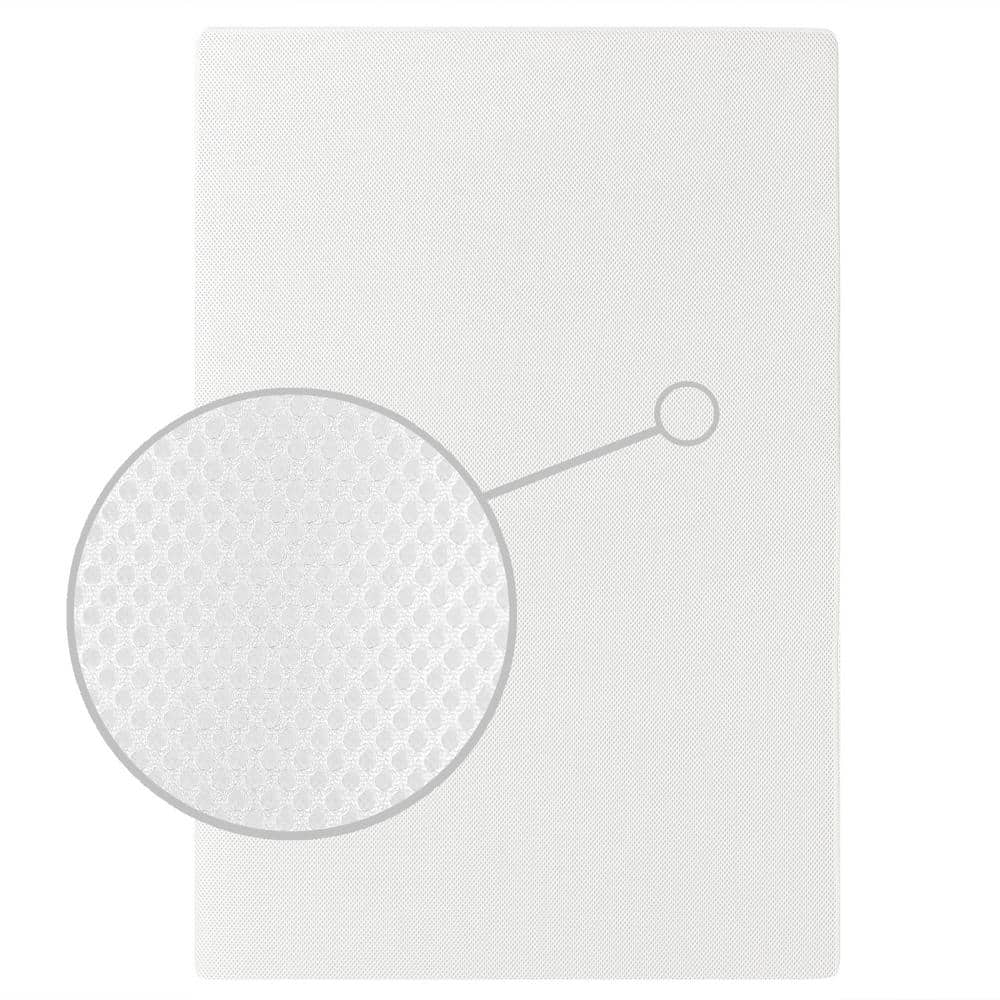 Dreamy Blue and White Memory Foam Mini Crib Mattress