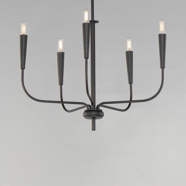 Maxim Lighting - Vela 5-Light Black Chandelier