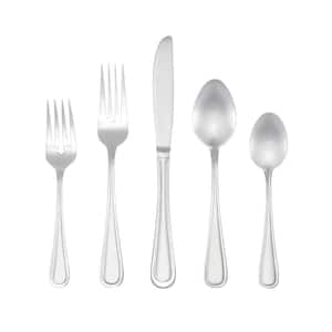 Marina 46-Piece Silver Stainless Steel Flatware Set (Service for 8)