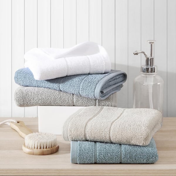 Tommy Bahama Island Retreat 2-Piece Blue Cotton Hand Towel Set