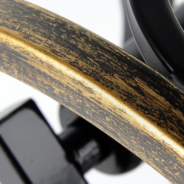 TOZING 13 in. 3-Light Black Cage Drum Semi-Flush Mount Ceiling