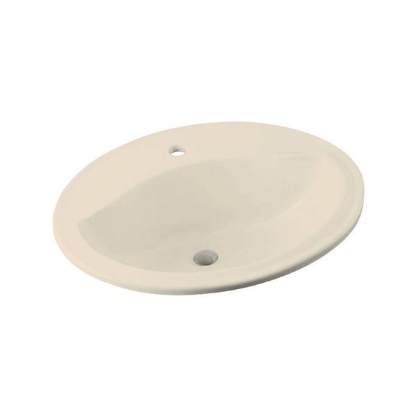 STERLING Sanibel Drop-in Bathroom Sink in Almond