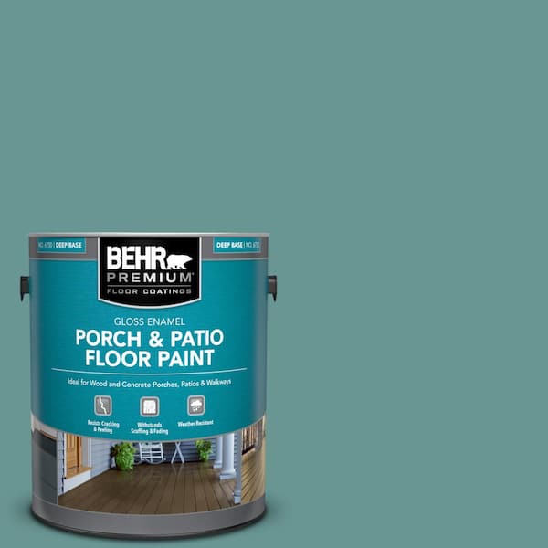 BEHR PREMIUM 1 gal. #PFC-48 Aqua Marble Gloss Enamel Interior/Exterior Porch and Patio Floor Paint